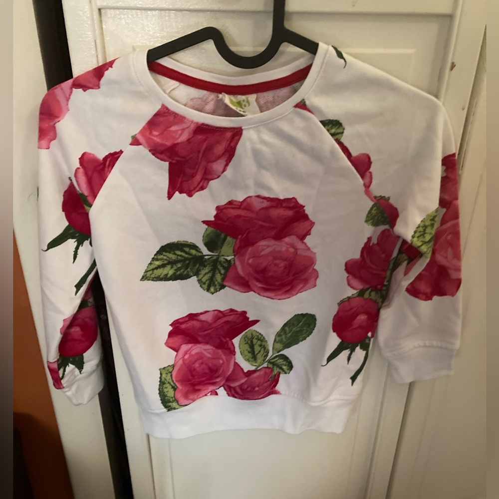 Crazy 8 || rose floral sweater